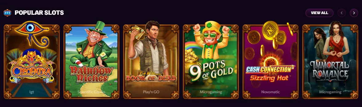 Chanze Casino populaire slots overzicht